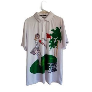 Tattoo golf pin up series performance polo size L